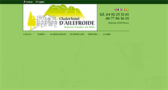 Desktop Screenshot of chalethotel-ailefroide.com